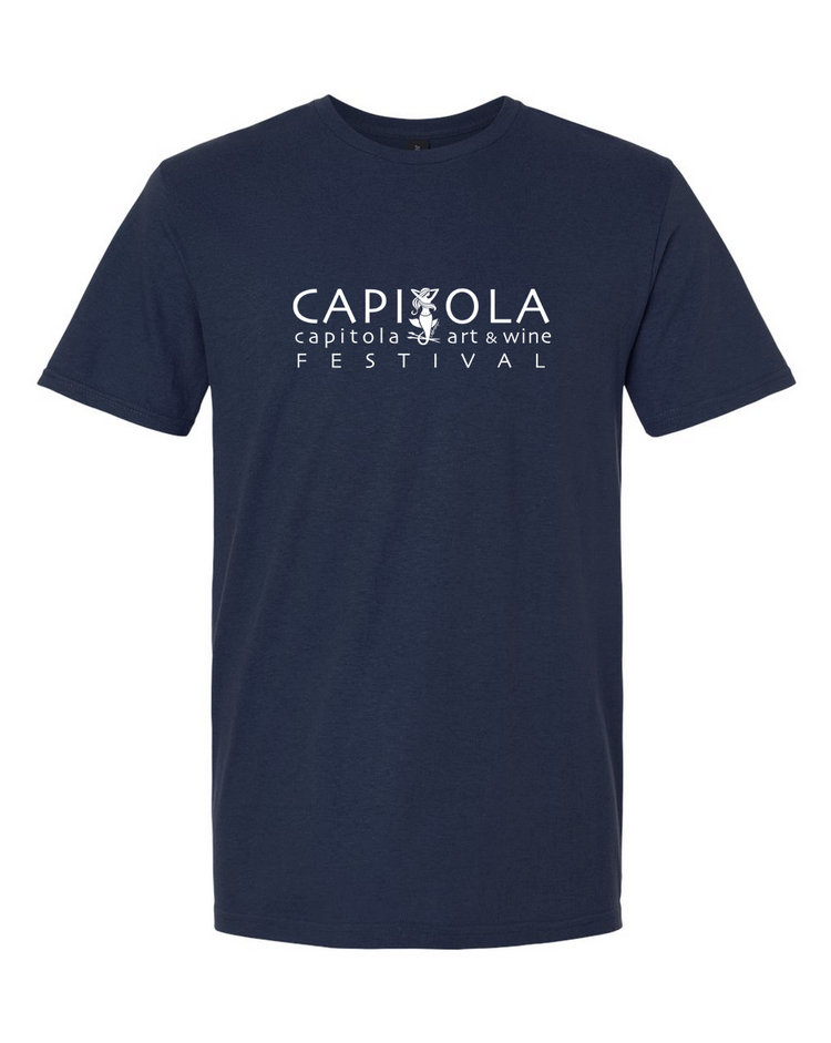 Capitola Art and Wine Festival Tee Shirt Navy