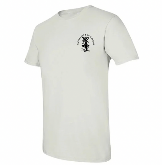 Capitola Art and Wine Festival Mermaid Tee Shirt White