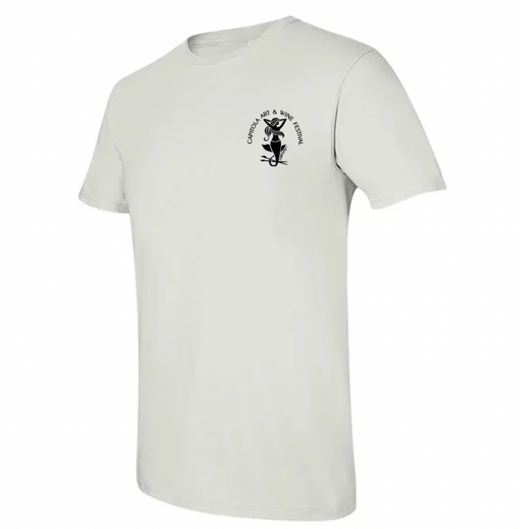 Capitola Art and Wine Festival Mermaid Tee Shirt White