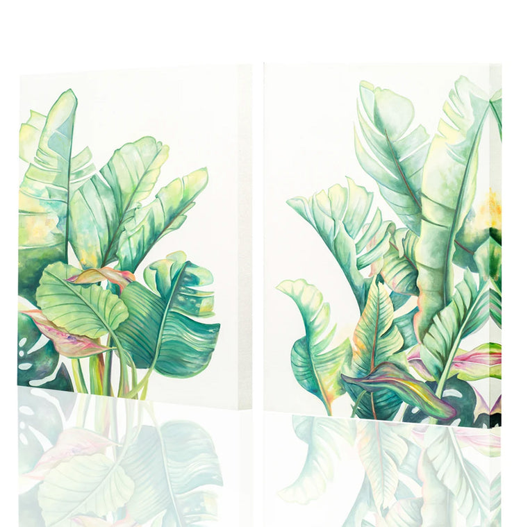 Banana Palms Diptych
