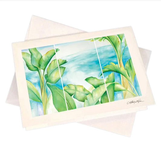 Banana Palms 5-Pack Greeting Card Set