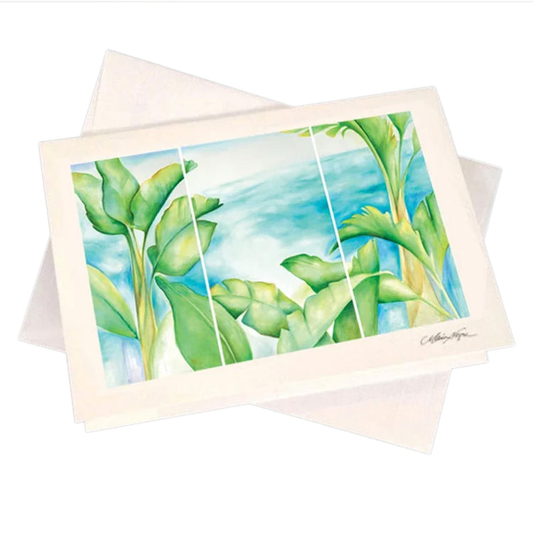 Banana Palms 5-Pack Greeting Card Set