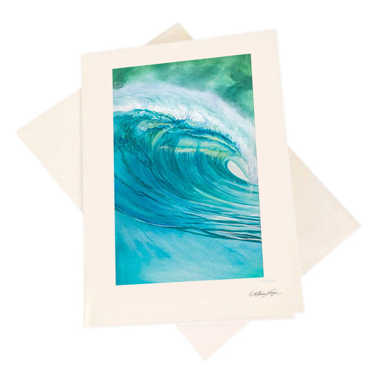 Green Glass 5-Pack Greeting Card Set