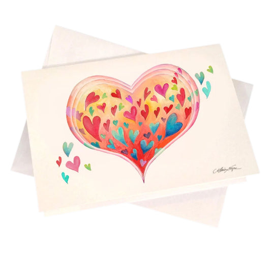 Heart Love 5-Pack Greeting Card Set