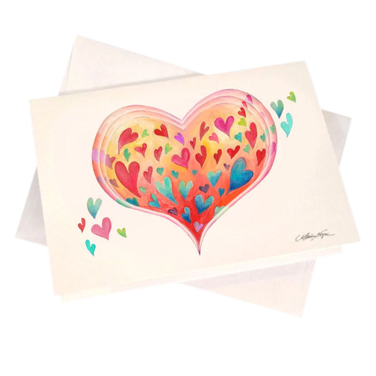 Heart Love 5-Pack Greeting Card Set