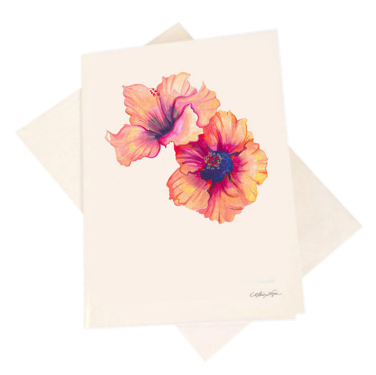 Hibiscus 5-Pack Greeting Card Set