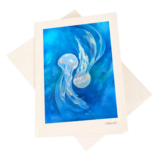 Jellyfish 5-Pack Greeting Card Set