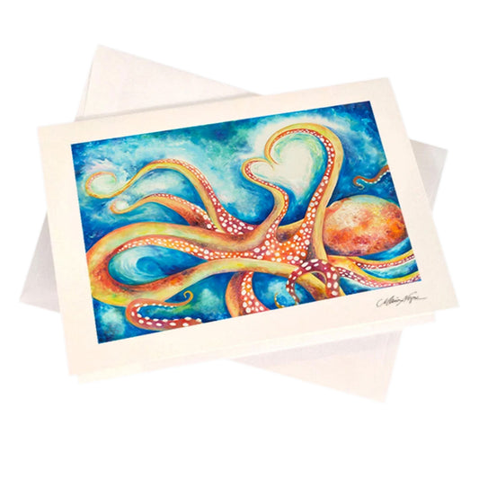 Octopus 5-Pack Greeting Card Set