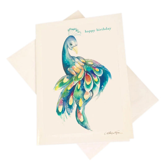 Peacock 5-Pack Greeting Card Set