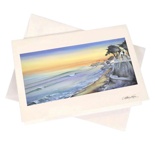 Pleasure Point Sunset 5-Pack Greeting Card Set