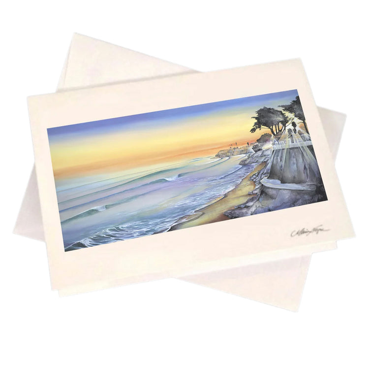 Pleasure Point Sunset 5-Pack Greeting Card Set