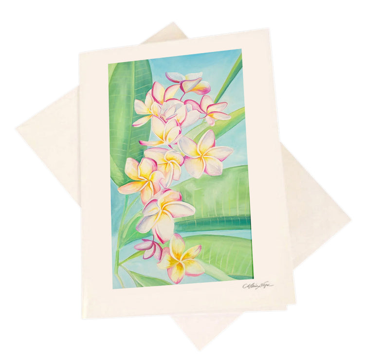 Plumerias 5-Pack Greeting Card Set