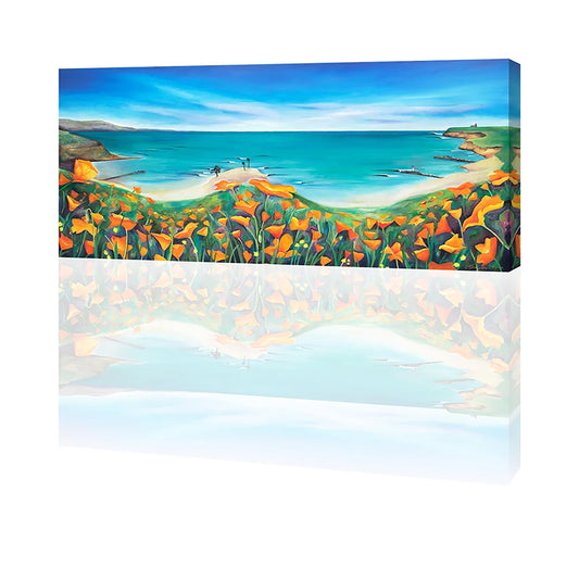 Santa Cruz Poppies and Surf