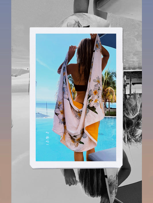 Plumeria Towel Sarong