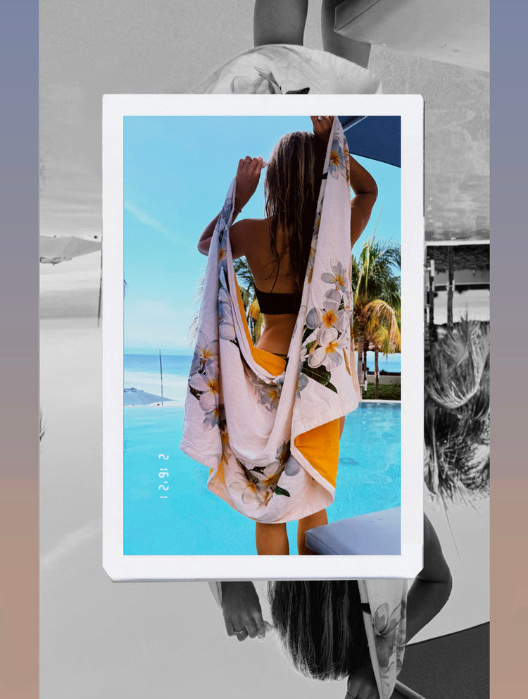 Plumeria Towel Sarong