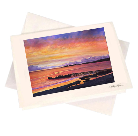 Cement Ship 5-Pack Greeting Card Set