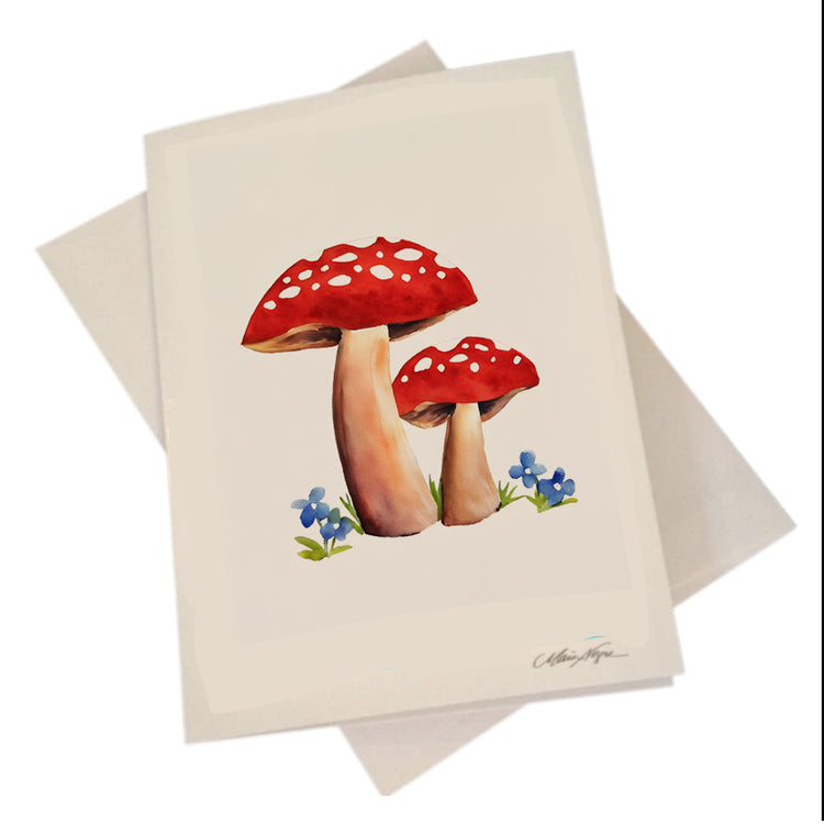 Mushroom Love 5-Pack Greeting Card Set