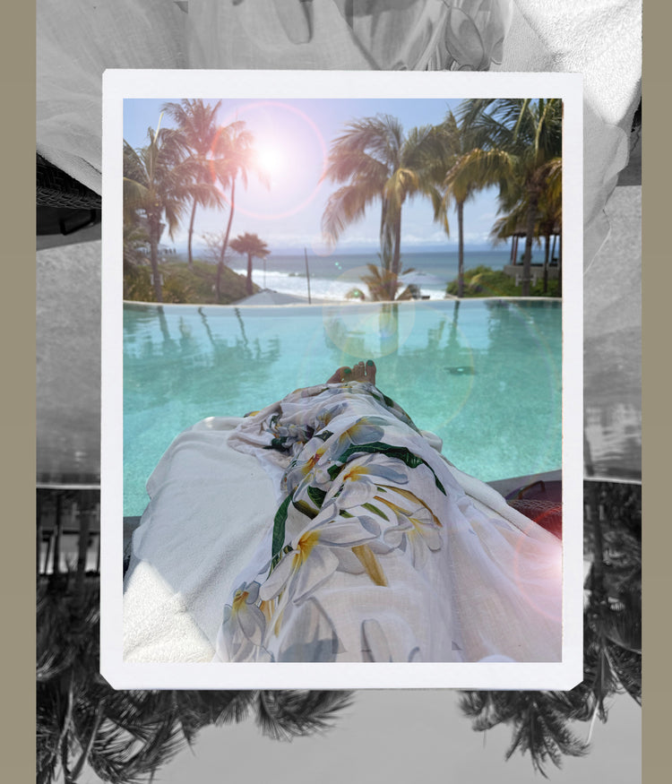 Plumeria Towel Sarong